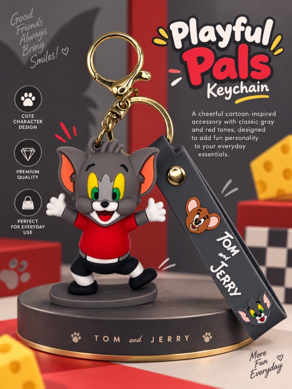 Playful Pals Keychain